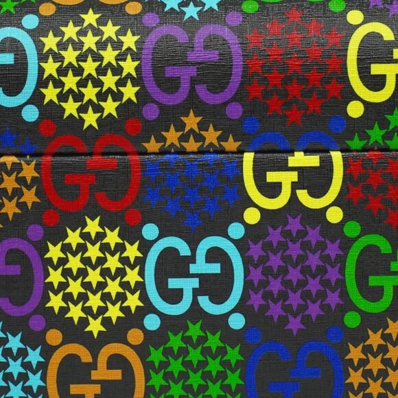 GUCCI GG Psychedelic 603765 Canvas Trunk Travel Suitcase Multicolor - Picture 5 of 12